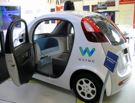 waymo self driving prototype car