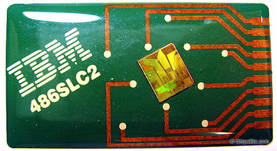 IBM 486 microprocessor chip die
