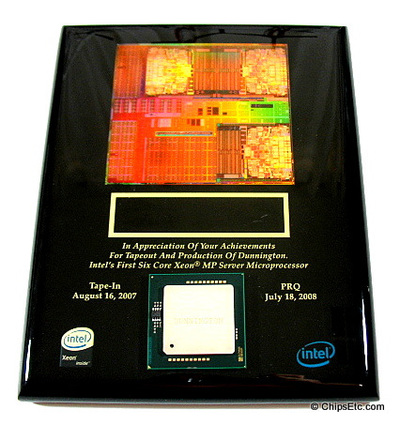 intel chip plaque award