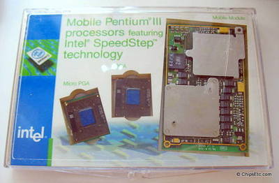 Intel Pentium III Mobile processor samples