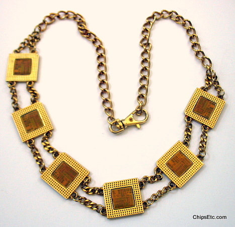 Intel Pentium chip necklace