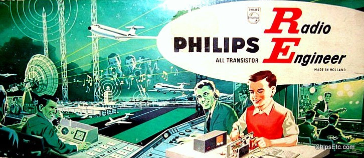 philips transistor radio engineer kit 1960's
