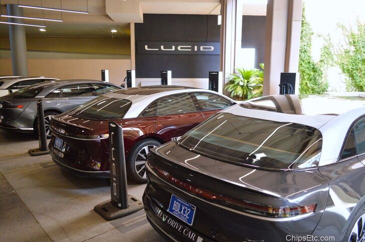 Lucid connected home car charging station