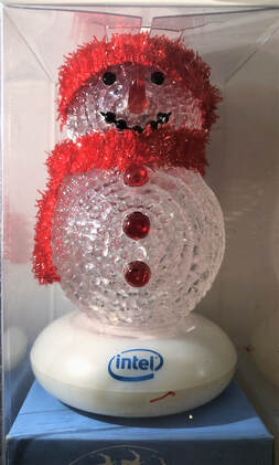 intel usb LED snowman christmas