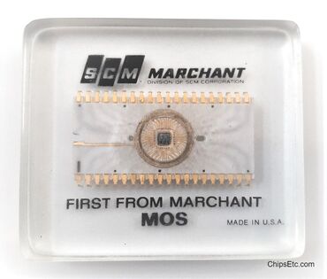 SCM Marchant first calculator chip