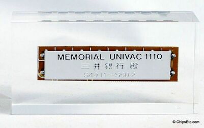 univac computer transistor paperweight