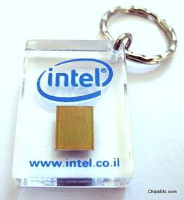 Intel Israel CPU keychain