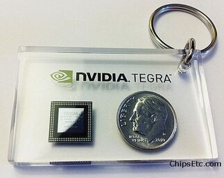 Nvidia tegra mobile processor chip keychain