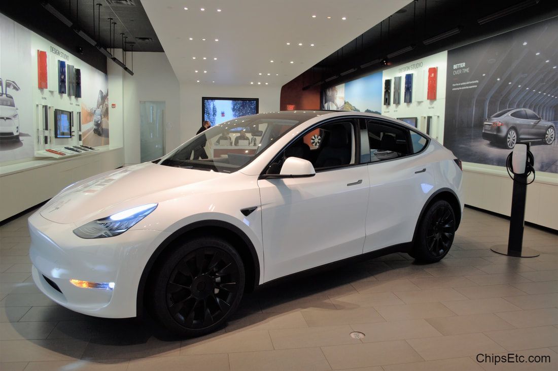 Tesla Model Y new 2021 showroom