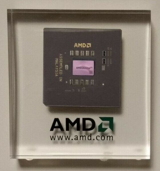 AMD Athlon processor chip paperweight