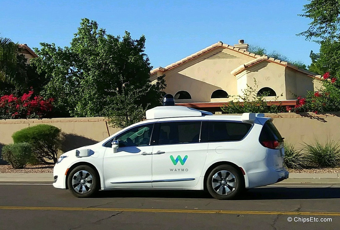 Waymo self driving car van