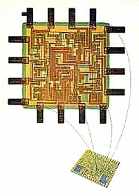 hybrid integrated circuit chip